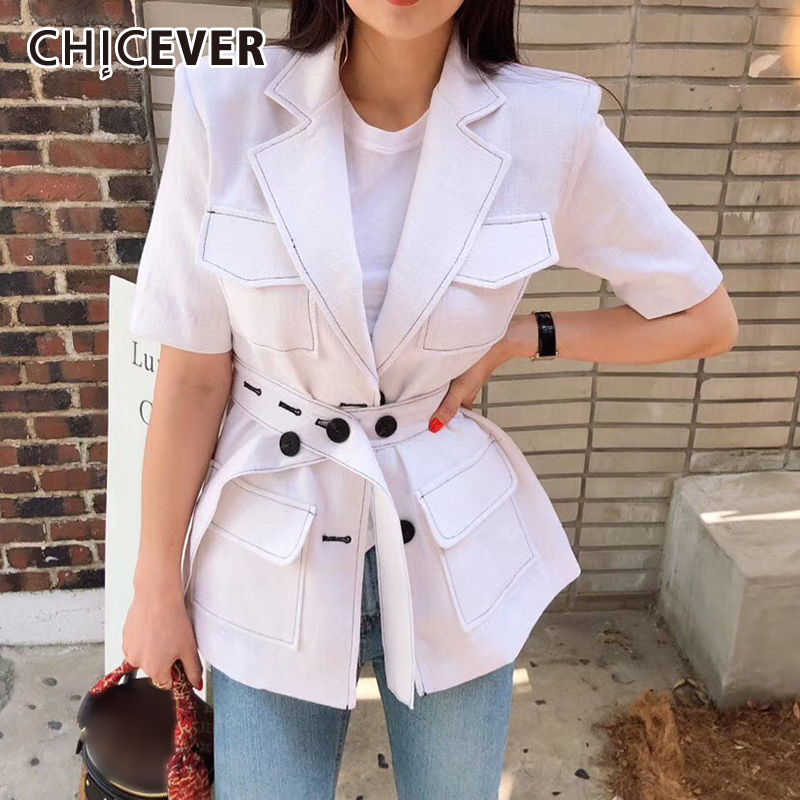 Summer Korean Slim Jackets Coat For Women Lapel Collar Short Sleeve Sashes Thin Coats Female 2019 Fashion New Clothes, Khaki
Summer Korean Slim Jackets Coat For Women Lapel Collar Short Sleeve Sashes Thin Coats Female 2019 Fashion New Clothes, Khaki