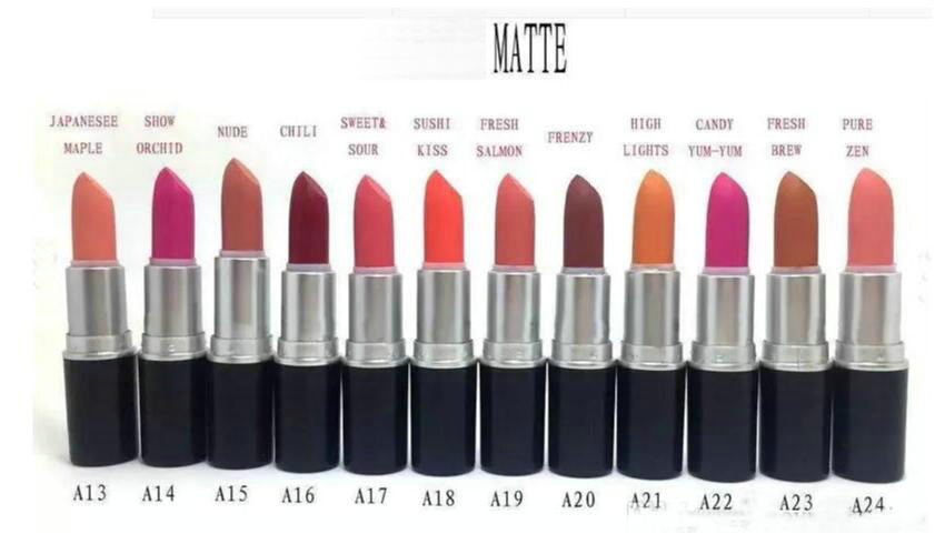 free shipping! 2019 NEW makeup Lips Matte lipstick 24 colors have English name 3g (120pcs/lot), Mixed color
free shipping! 2019 NEW makeup Lips Matte lipstick 24 colors have English name 3g (120pcs/lot), Mixed color