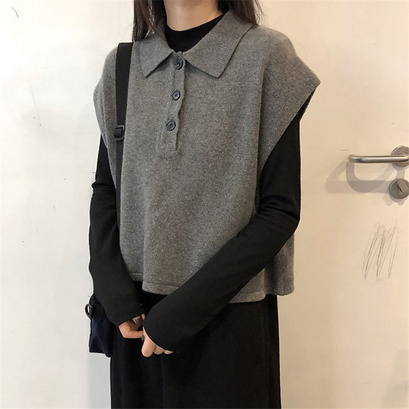 HziriP Preppy Style Feminine Chic Lapel 2020 Vest Solid Vintage Loose All Match Elegant Lady Brief Retro Jumpers Knitted Coats, Black
HziriP Preppy Style Feminine Chic Lapel 2020 Vest Solid Vintage Loose All Match Elegant Lady Brief Retro Jumpers Knitted Coats, Black