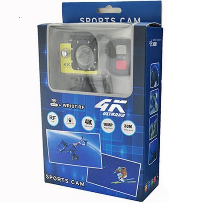Ultra HD 4K/30fps Action Camera 30m waterproof 2.0' Screen 1080P 16MP Remote Control Sport Wifi Camera extreme HD Helmet Camcorder car Cam