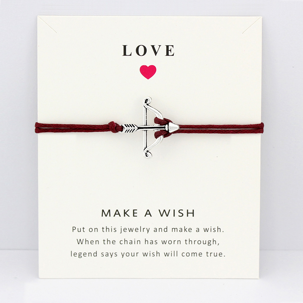 Bow Arrow Charm Card Bracelets Key Eiffel Tower Skull Skeleton Daisy Flower Maroon Women Men Girl Boy Jewelry Christmas Gift
Bow Arrow Charm Card Bracelets Key Eiffel Tower Skull Skeleton Daisy Flower Maroon Women Men Girl Boy Jewelry Christmas Gift