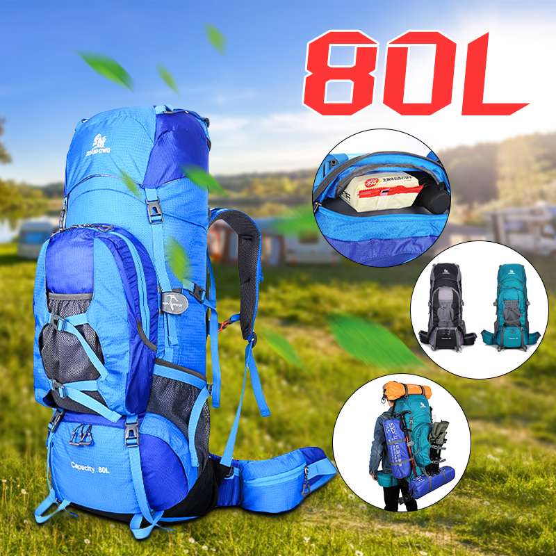80L Outdoor Backpack Camping Climbing Bag Waterproof Mountaineering Hiking Backpacks Molle Sport Bag Climbing Rucksack, Blue
80L Outdoor Backpack Camping Climbing Bag Waterproof Mountaineering Hiking Backpacks Molle Sport Bag Climbing Rucksack, Blue