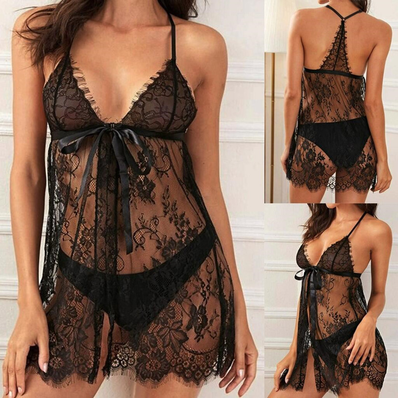 Lace Cardigan Home Perspective Sexy lingerie lace see-through cardigan pajamas set explosion style sexy pajamas brides undergarments
Lace Cardigan Home Perspective Sexy lingerie lace see-through cardigan pajamas set explosion style sexy pajamas brides undergarments