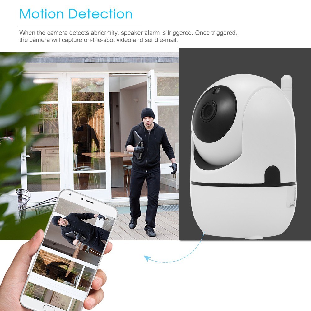Wifi IP Camera 1080P Wireless Video Cameras Baby Monitor Two Way Audio with Motion Detection Tracking Voice Alarm Night Vision Home Security