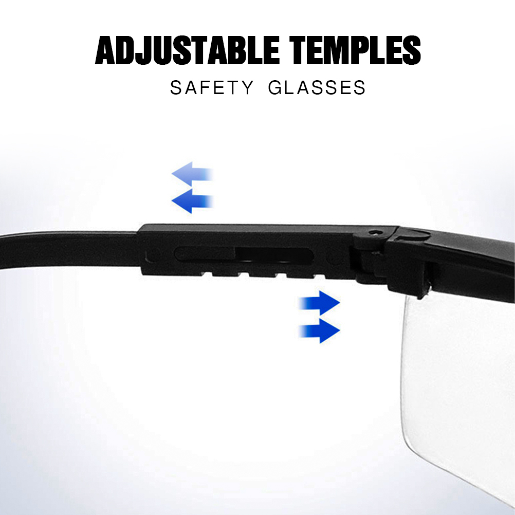 carfia Safety Glasses with Clear Anti Fog sunglasses Scratch Resistant Wrap-Around Lenses Block Flying Saliva and Dust, greater than 50pcs
