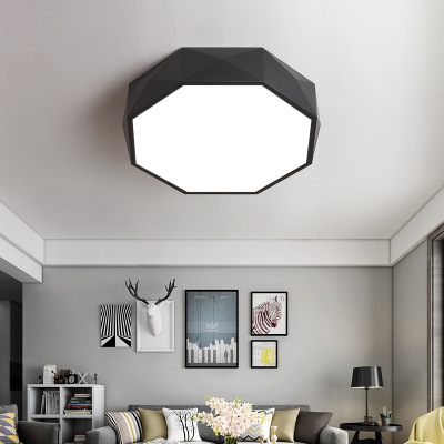 Modern Bedroom Sitting Room LED Ceiling Lights Act Role Ofing Circular Geometric Kitchen Toilet Absorb Dome Light