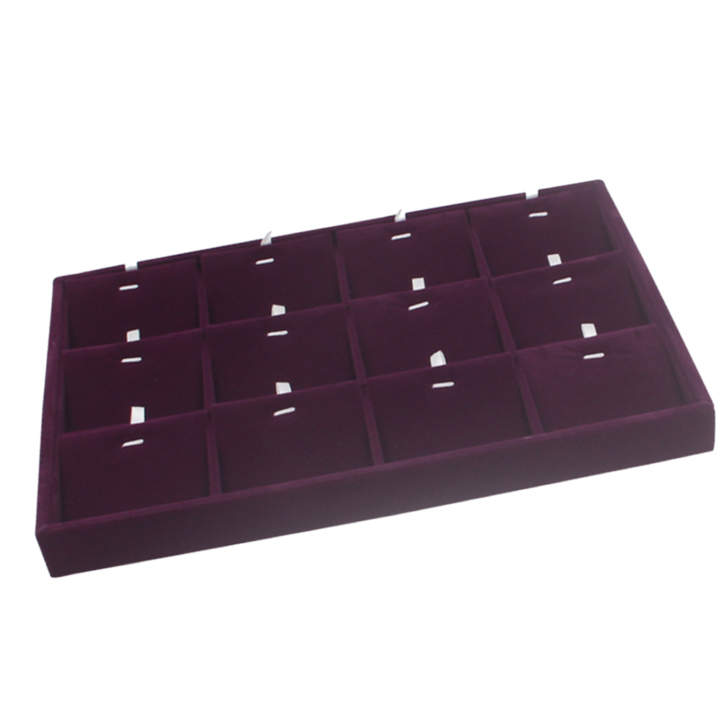 Purple Velvet Ring Earring Necklace Jewelry Display Box Showcase Insert Card, Black;white
Purple Velvet Ring Earring Necklace Jewelry Display Box Showcase Insert Card, Black;white