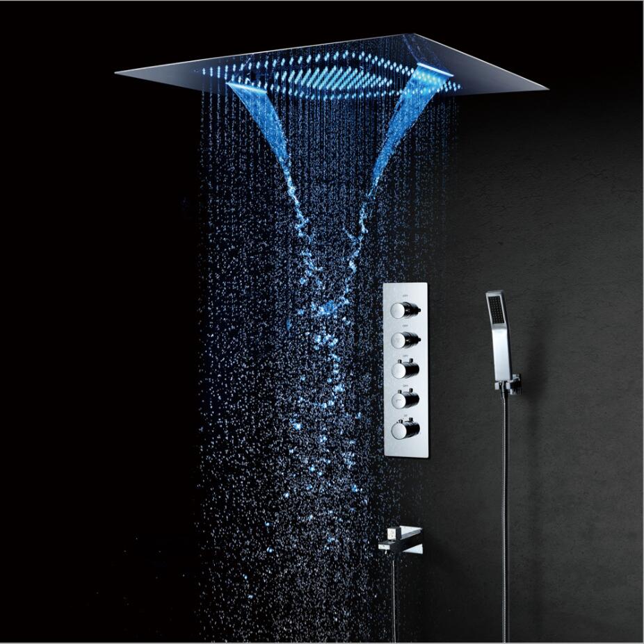 4 Water Functions Work Together Or Separately 60x80 CM Rain Shower Head Bathroom LED Shower Faucet Set rainfall waterfall massage spray
4 Water Functions Work Together Or Separately 60x80 CM Rain Shower Head Bathroom LED Shower Faucet Set rainfall waterfall massage spray