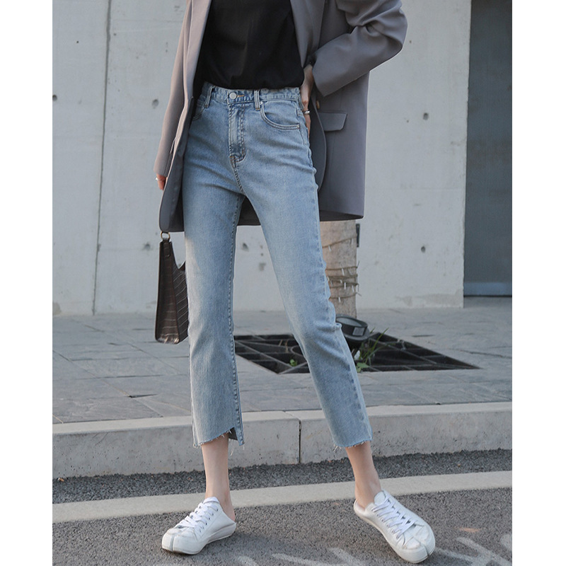 Magnolia spring 2020 new han edition straight waist jeans since leisure nine points 6306 women' jeans, Black
Magnolia spring 2020 new han edition straight waist jeans since leisure nine points 6306 women' jeans, Black