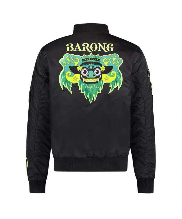 BARONG FAMILY TOXIC BOMBER YELLOW CLAW bomber jacket Spot Trap DJ combo Top 100 Electronic Music Festival, Black
BARONG FAMILY TOXIC BOMBER YELLOW CLAW bomber jacket Spot Trap DJ combo Top 100 Electronic Music Festival, Black