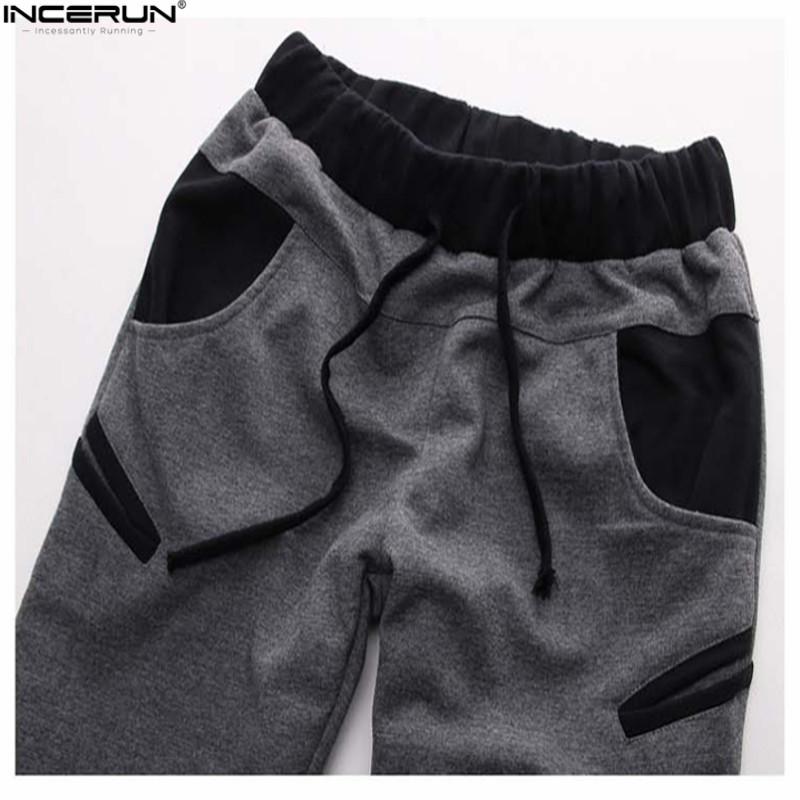 INCERUN Winter Men Pants Joggers Elastic Waist Casual Fleece Warm Trousers Men Loose Comfy Workout Tracksuit Mens Sweatpants T200422