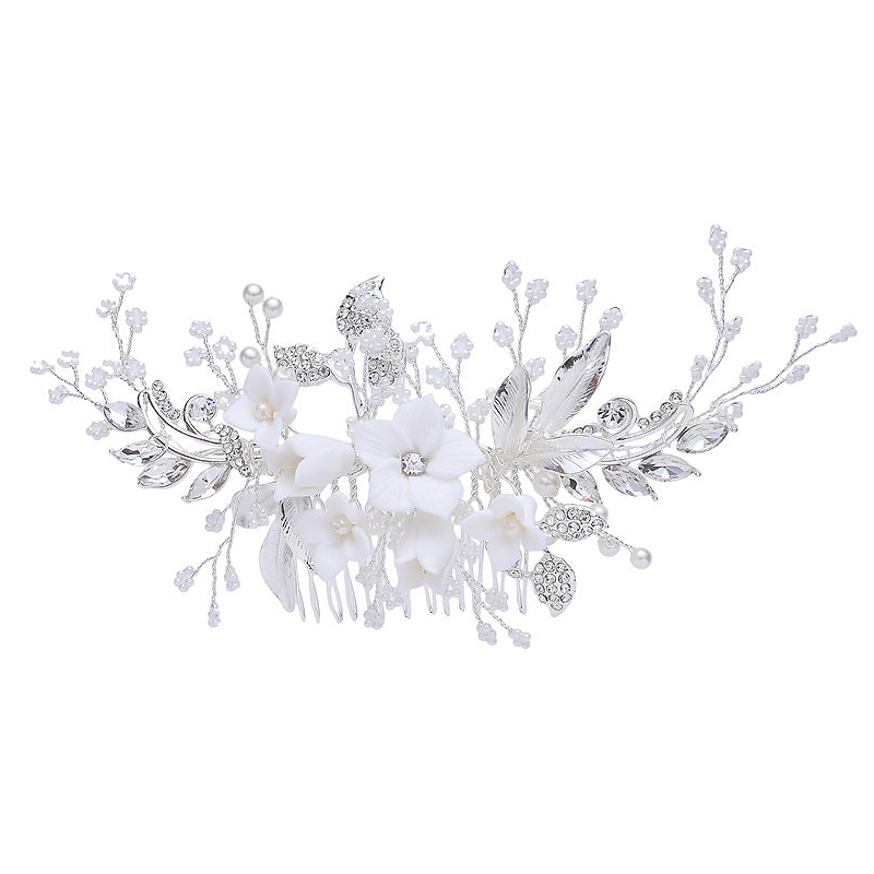 Other White Flower Bride Hair Comb Accessories Wedding Rhinestone Pearl Elegant Ladies Head Jewelry Headband
Other White Flower Bride Hair Comb Accessories Wedding Rhinestone Pearl Elegant Ladies Head Jewelry Headband