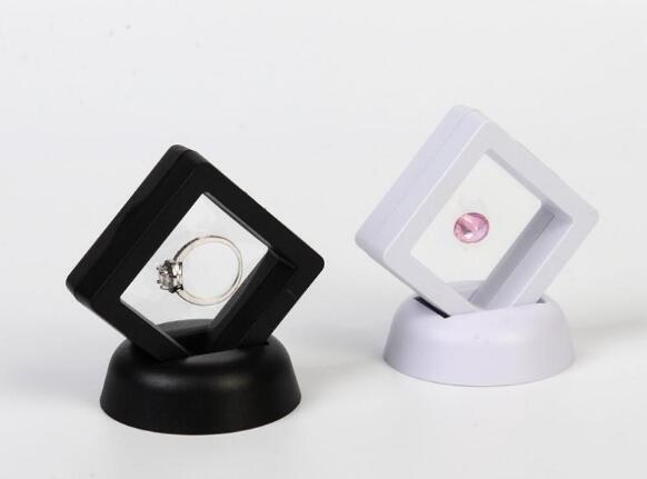 50*50mm Transparent Floating Display Case Earring Gems Ring Jewelry Suspension Packaging Box PET Membrane Stand Holder
50*50mm Transparent Floating Display Case Earring Gems Ring Jewelry Suspension Packaging Box PET Membrane Stand Holder
