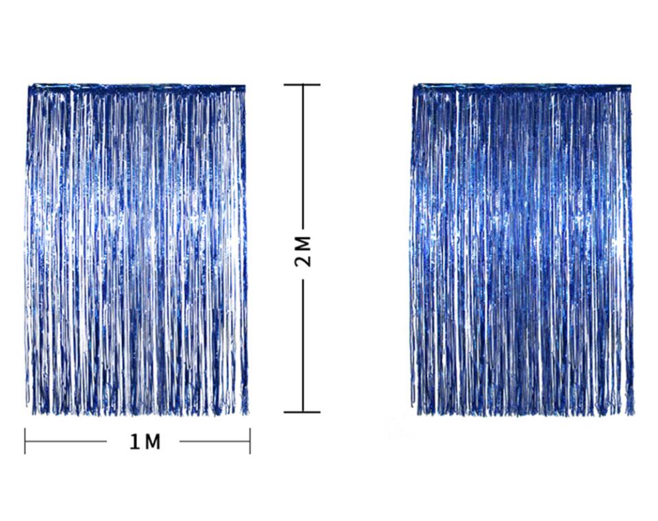1x2 Meters Foil Fringe Tinsel Curtain Party Background Wall Wedding Photography Backdrop Birthday Party Decoration