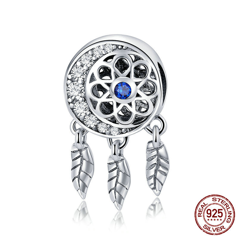 High Quality Blue Zircon S925 Sterling Silver Spiritual Dream Catcher Dangle Charms Fit For Pandora Bracelet DIY Bead Charm, Bronze;silver
High Quality Blue Zircon S925 Sterling Silver Spiritual Dream Catcher Dangle Charms Fit For Pandora Bracelet DIY Bead Charm, Bronze;silver