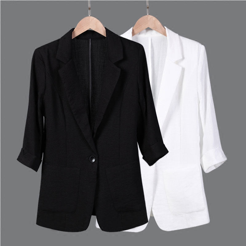 Black Blazer Women Plus Size 7XL Suit Jacket Female White Blazer Elegant Spring Outwear Women Casual Suit Jacket Q1289
Black Blazer Women Plus Size 7XL Suit Jacket Female White Blazer Elegant Spring Outwear Women Casual Suit Jacket Q1289