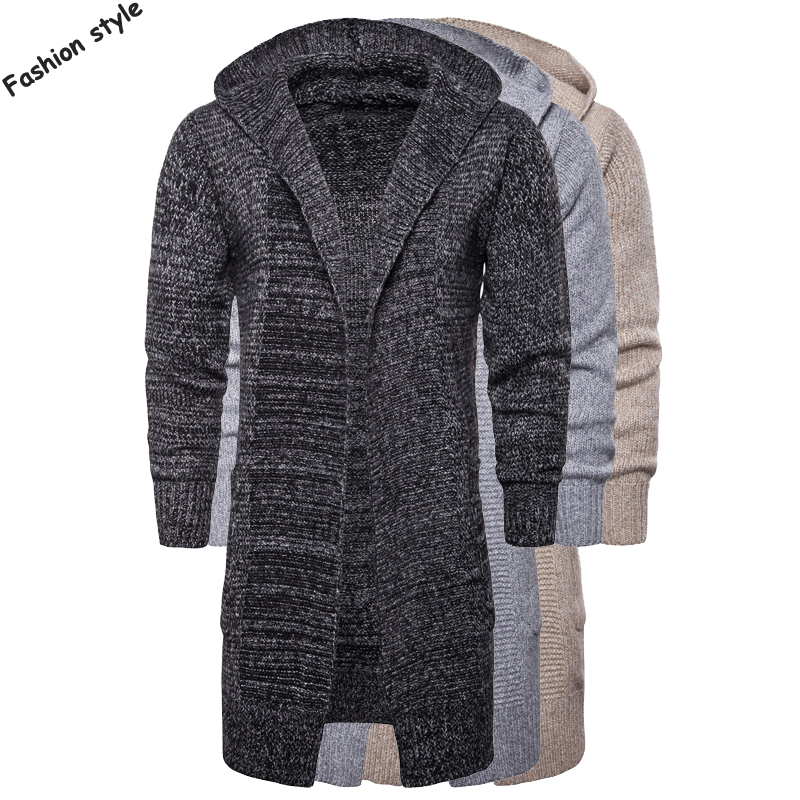 High quality 2018 long style mens long sleeve v-neck hooded knit sweaters coats casual mens cardigan outerwear fashion tops, Khaki
High quality 2018 long style mens long sleeve v-neck hooded knit sweaters coats casual mens cardigan outerwear fashion tops, Khaki