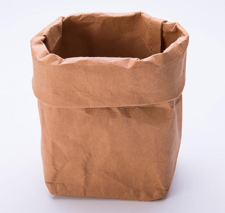 Cosmetic Bags Women Kraft Paper Waterproof Large Capacity Open Makeup Bag Brown Grey
Cosmetic Bags Women Kraft Paper Waterproof Large Capacity Open Makeup Bag Brown Grey
