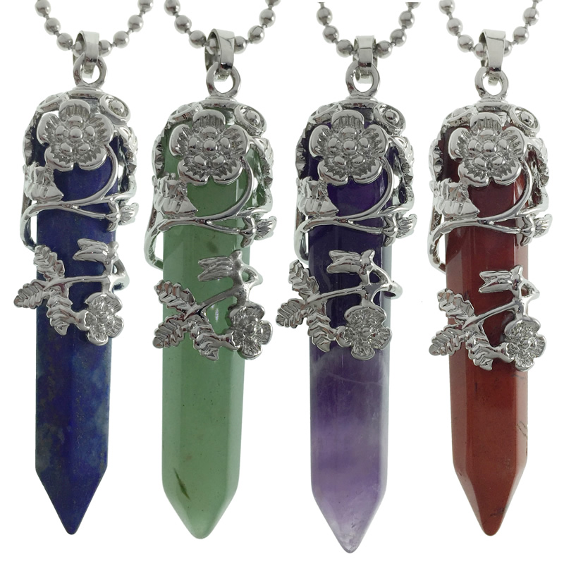 Stainless Steel Chain Necklaces Retro Ethnic Flower Retro Natural Amethysts Quartz Crystal Stone Pendant Necklaces for Women
Stainless Steel Chain Necklaces Retro Ethnic Flower Retro Natural Amethysts Quartz Crystal Stone Pendant Necklaces for Women