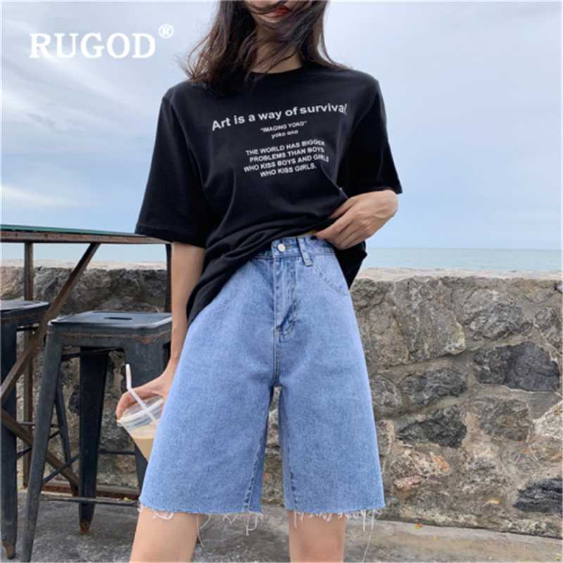 RUGOD 2020 new summer fashion woman denim shorts blue high waist tassel wide leg pants casual knee length jeans shorts female
RUGOD 2020 new summer fashion woman denim shorts blue high waist tassel wide leg pants casual knee length jeans shorts female