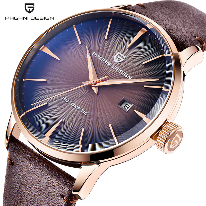 PAGANI DESIGN Luxury Brand New Fashion Mens Watches Waterproof Leather Strap Casual Automatic Mechanical Watch Relogio Masculino, Slivery;brown
PAGANI DESIGN Luxury Brand New Fashion Mens Watches Waterproof Leather Strap Casual Automatic Mechanical Watch Relogio Masculino, Slivery;brown