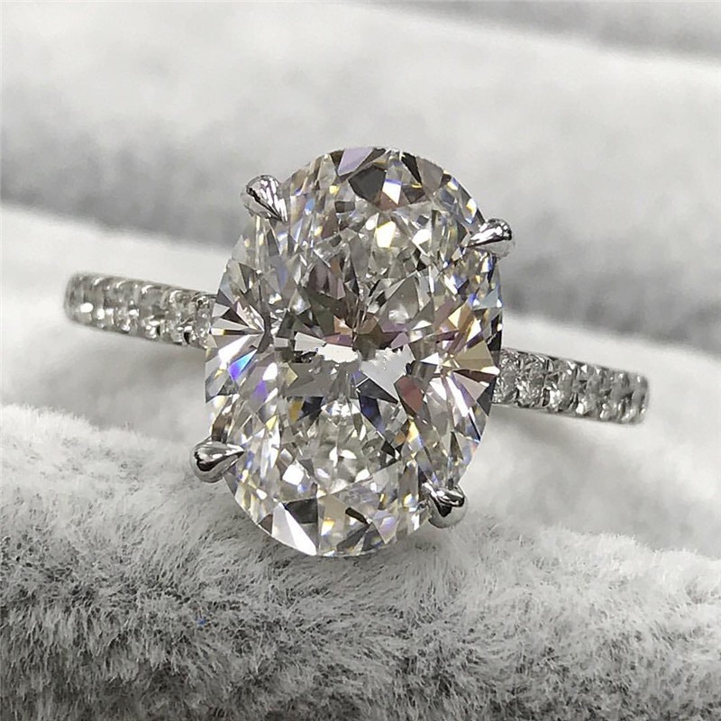 Stunning Promise ring 925 Sterling silver 3ct Oval Diamond Cz Engagement wedding band rings for women Bridal Finger Jewelry
Stunning Promise ring 925 Sterling silver 3ct Oval Diamond Cz Engagement wedding band rings for women Bridal Finger Jewelry