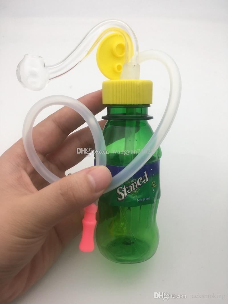 mini protable plastic Mini drink bottle Bong Water pipe oil Rigs water pipe for smoking with glass oil bowl
mini protable plastic Mini drink bottle Bong Water pipe oil Rigs water pipe for smoking with glass oil bowl
