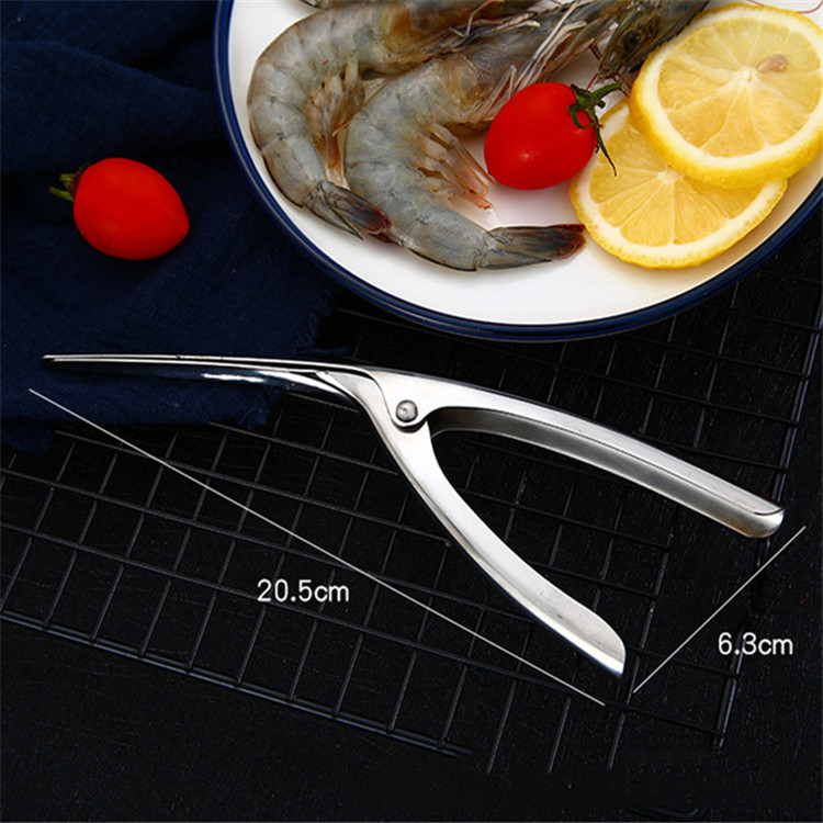Multi Functional Stainless Steel Shrimp Peeler Prawn Peeler Seafood Lobster Shell Remover Kitchen Tools High Quality