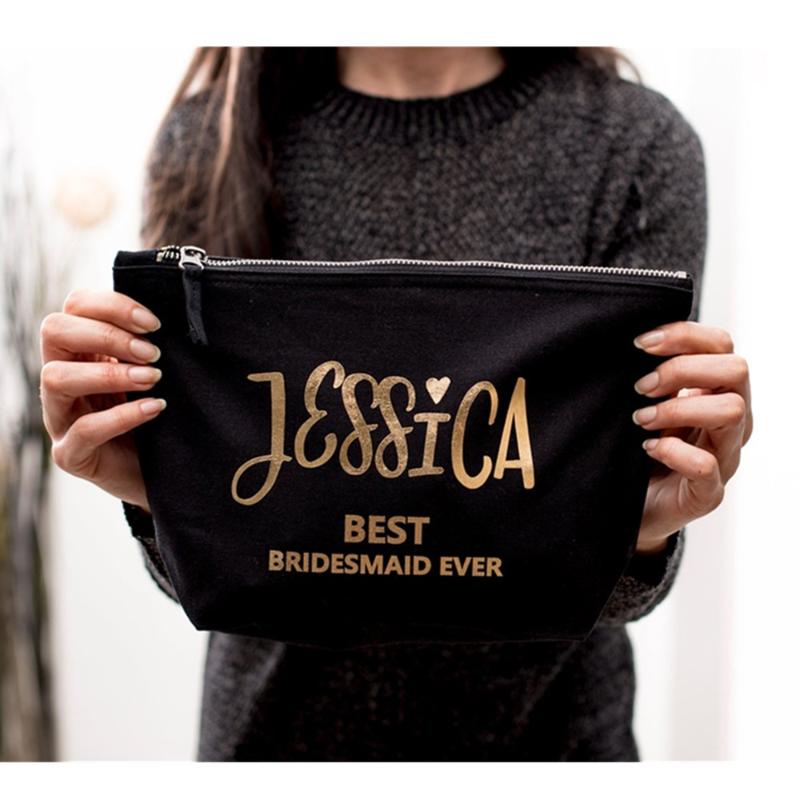 Personalized Bridesmaids Gifts Makeup Bag GOLD SILVER Bridal Party Cosmetic Bags Gifts Bridesmaid Gift Bags Canvas Makeup
Personalized Bridesmaids Gifts Makeup Bag GOLD SILVER Bridal Party Cosmetic Bags Gifts Bridesmaid Gift Bags Canvas Makeup