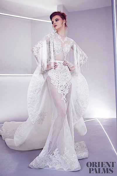 2019 Modest Mermaid Wedding Dresses Lace Applique Beading Jewel Neck Tassel Luxury Wedding Dress With Long Train Vestidos De Novia Gowns