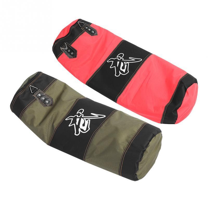 60cm 80cm 100cm 120cm Empty Boxing Sand Bag Hanging Kick Sandbag Boxing Training Fight Karate Sandbag Setwith Gloves Wrist Guard