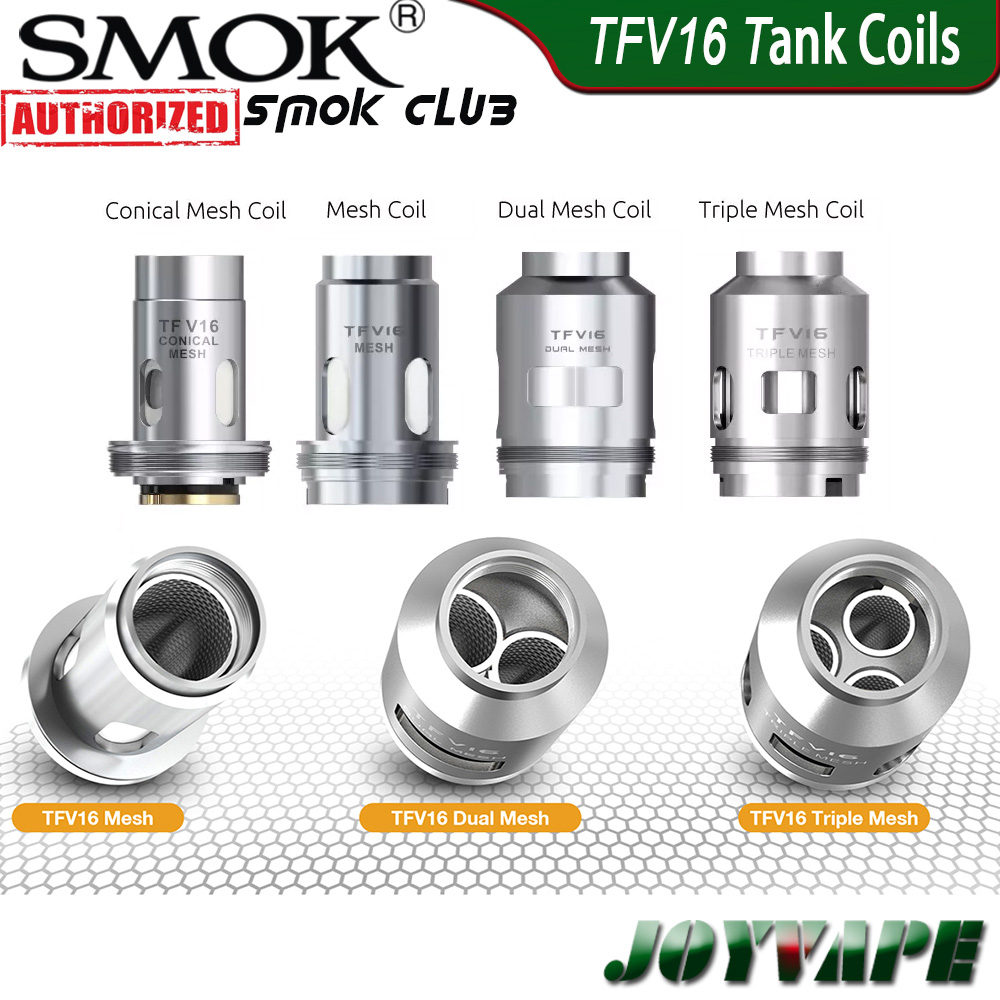 Authentic SMOK TFV16 Coils TFV16 Mesh Coil Dual / Triple & Conical Mesh Coils Replacement Core Heads for TFV16 Tank & Mag P3 Kit
Authentic SMOK TFV16 Coils TFV16 Mesh Coil Dual / Triple & Conical Mesh Coils Replacement Core Heads for TFV16 Tank & Mag P3 Kit