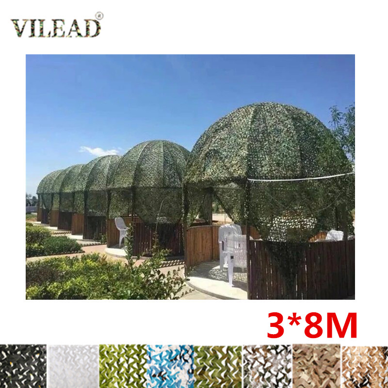 VILEAD 3*8M Reinforced Camouflage Net Home Garnished Nets Sun Shelter Pergola Garden Decoration Camping Hide Equipment Car Cover
VILEAD 3*8M Reinforced Camouflage Net Home Garnished Nets Sun Shelter Pergola Garden Decoration Camping Hide Equipment Car Cover