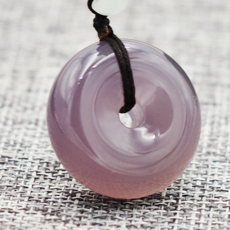 Women Agate Necklace Pendant Purple Chalcedony Jades Circle Safety Button Pendant Gift for Ladies Fine Jewelry
Women Agate Necklace Pendant Purple Chalcedony Jades Circle Safety Button Pendant Gift for Ladies Fine Jewelry