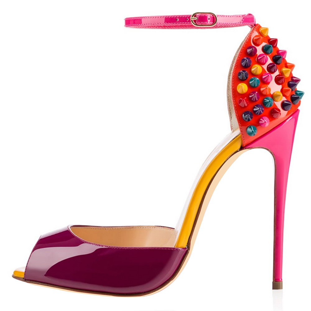 2019 New Women fashion Rivets High Heels Dress Peep Toes Shoes Super High Heel Sandals Spiked Studded Red Bottom Pumps 10cm size 34 -42 #06, Black
2019 New Women fashion Rivets High Heels Dress Peep Toes Shoes Super High Heel Sandals Spiked Studded Red Bottom Pumps 10cm size 34 -42 #06, Black