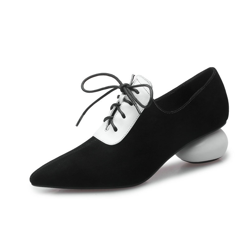 high quality genuine leather high heels fashion casual women heel shoes British style women heels shoes, Black
high quality genuine leather high heels fashion casual women heel shoes British style women heels shoes, Black