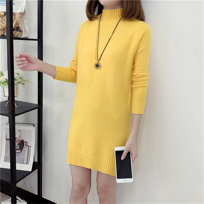 Women Sweater Autumn Winter Loose Casual Korean Fashion Pullover Half Knitted Turtleneck Sweater Long Sleeve Solid Clothes L652, Brown
Women Sweater Autumn Winter Loose Casual Korean Fashion Pullover Half Knitted Turtleneck Sweater Long Sleeve Solid Clothes L652, Brown