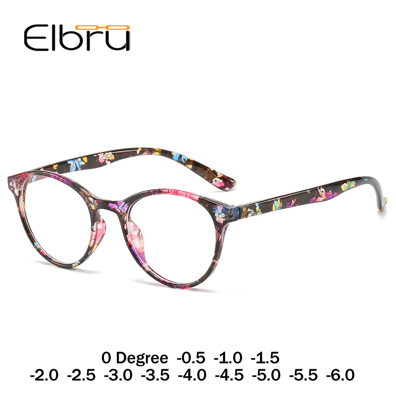 Elbru Finished Myopia Glasses Women 0 -0.5 1.0 1.5 2.0 2.5 3 3.5 4 4.5 5.0 5.5 6 Retro Floral Print Myopia Optical Glasses Frame
Elbru Finished Myopia Glasses Women 0 -0.5 1.0 1.5 2.0 2.5 3 3.5 4 4.5 5.0 5.5 6 Retro Floral Print Myopia Optical Glasses Frame