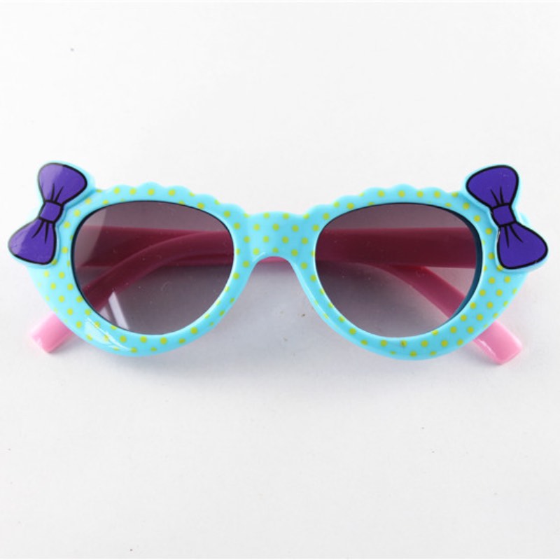 Cute Kids Sunglasses Lovely Knot Bow Cat Eye Frame Sun Glasses Children Eyeglasses UV400 Wholesale Z260305