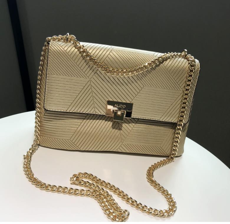 ALDO Rhomb Chain Bag: Embossed Striped Crossbody with High-Quality Foreign Air - Women's Handbag, Blue
ALDO Rhomb Chain Bag: Embossed Striped Crossbody with High-Quality Foreign Air - Women's Handbag, Blue