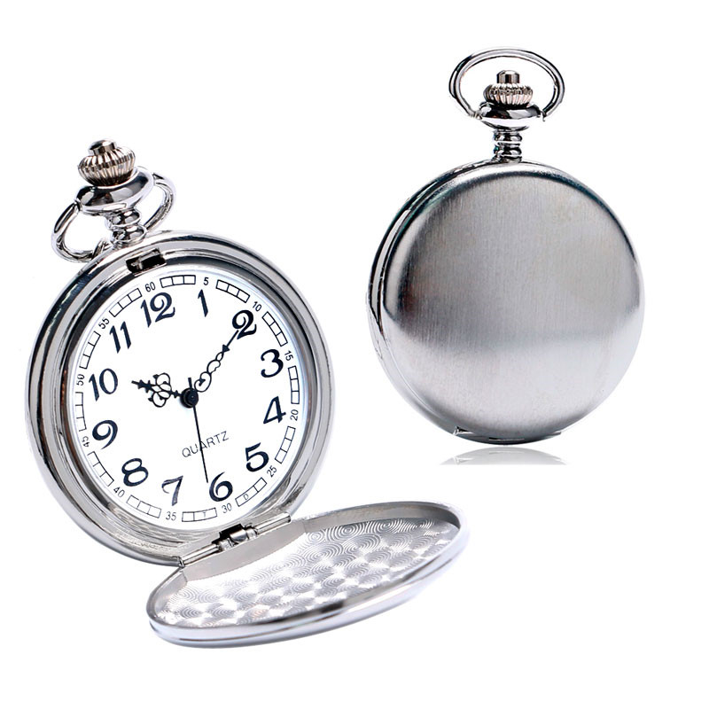 New Fashion Vintage Retro Silver Case Watches Full Hunter White Dial Analog Quartz Relogio Necklace Chain Men Pocket Watch Gifts
New Fashion Vintage Retro Silver Case Watches Full Hunter White Dial Analog Quartz Relogio Necklace Chain Men Pocket Watch Gifts