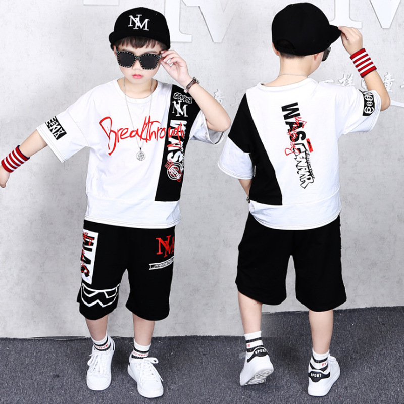 Cotton Children's Sets Infant Kids Boys Clothes Children Clothing Sets Summer Baby Girls Clothes Sports Letter T-Shirt+Shorts