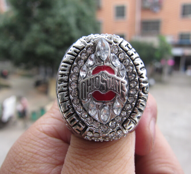 Ohio State 2015 OSU Buckeyes CFP Football National Championship Ring with Wooden Display Box Souvenir Men Fan Gift Wholesale Drop R250425