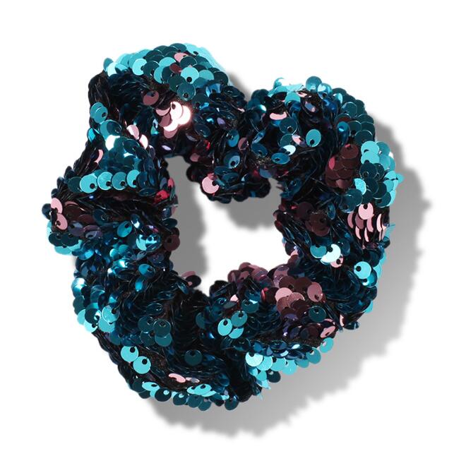 Women Scrunchie Glitter Hair Ties Fashion Sequin Girls Hair Holders Rope Elastic Bands for Women Accessories