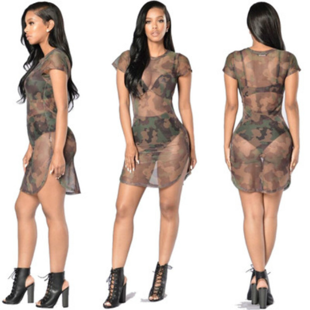 Womens Designer Luxury Skirt with Suspenders Hot Sale Camouflage Mesh Sexy Dress Perspective Short Sleeve High Fork Dress Top Quality New, Green
Womens Designer Luxury Skirt with Suspenders Hot Sale Camouflage Mesh Sexy Dress Perspective Short Sleeve High Fork Dress Top Quality New, Green