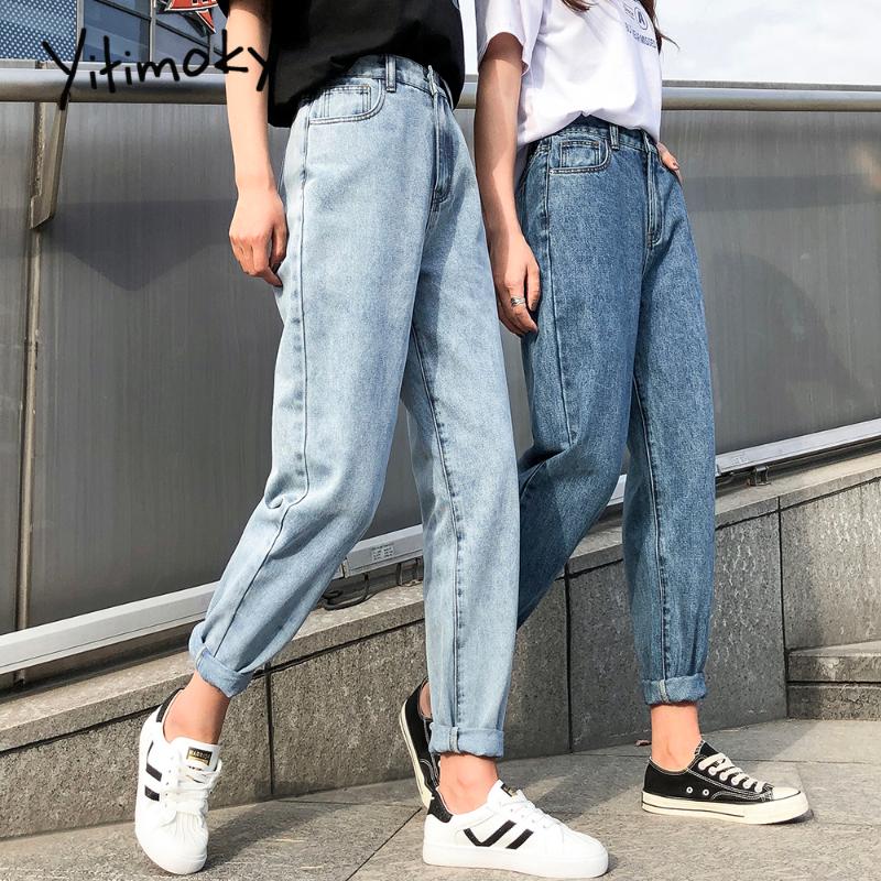 elastic waist mom jeans woman high waist boyfriend jeans for women Cotton Coated Loose Washed Vintage denim Harem Pants 2020 new, Blue
elastic waist mom jeans woman high waist boyfriend jeans for women Cotton Coated Loose Washed Vintage denim Harem Pants 2020 new, Blue