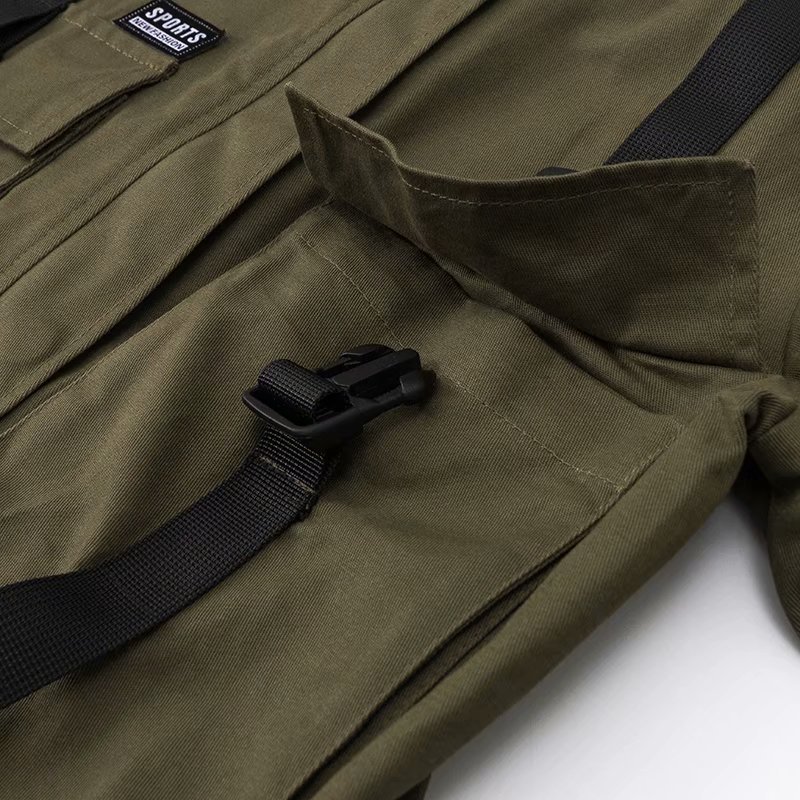Summer New Womens Buckle Jacket Long Sleeve Army Green Cargo Bomber Jacket Coat Womens Windbreakers Streetwear 2019