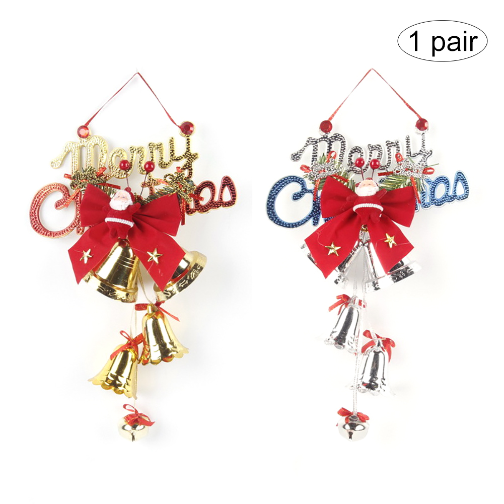 1 Pair Christmas Jingle Bell Door Hanger With Bow Christmas Door Hangers Creative Design Decorations Hanging Chri
1 Pair Christmas Jingle Bell Door Hanger With Bow Christmas Door Hangers Creative Design Decorations Hanging Chri