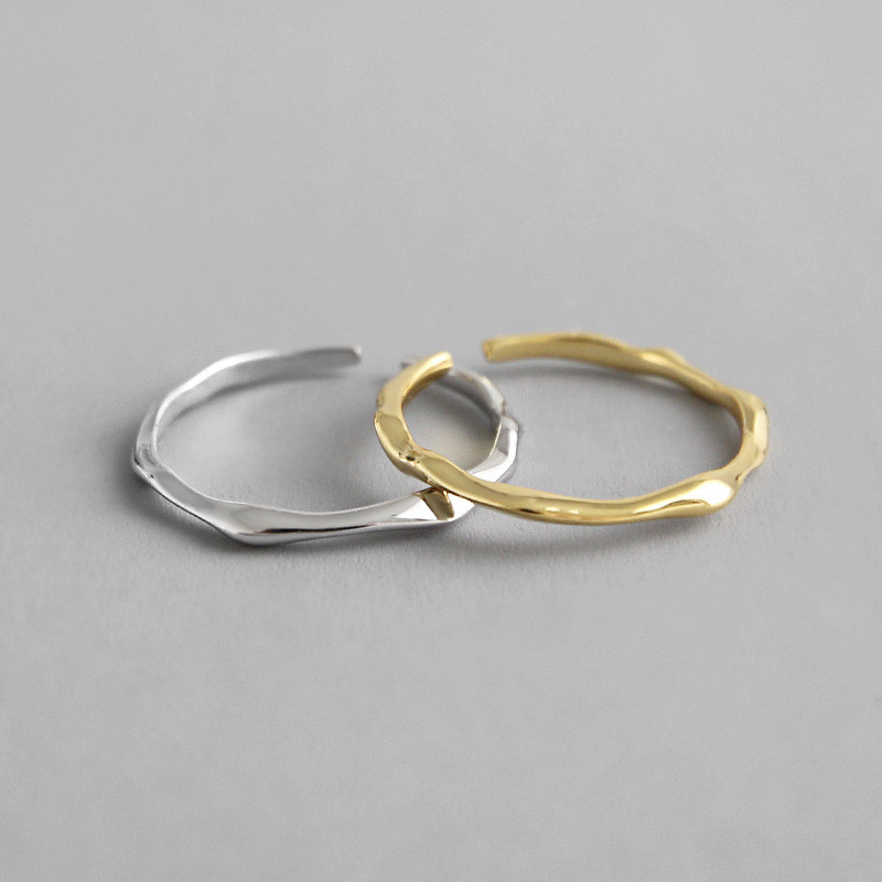 925 Sterling Silver Irregular Open Rings For Women New Simple Tiny Wedding Band Adjustable Cuff Ring Lovers Gifts
925 Sterling Silver Irregular Open Rings For Women New Simple Tiny Wedding Band Adjustable Cuff Ring Lovers Gifts
