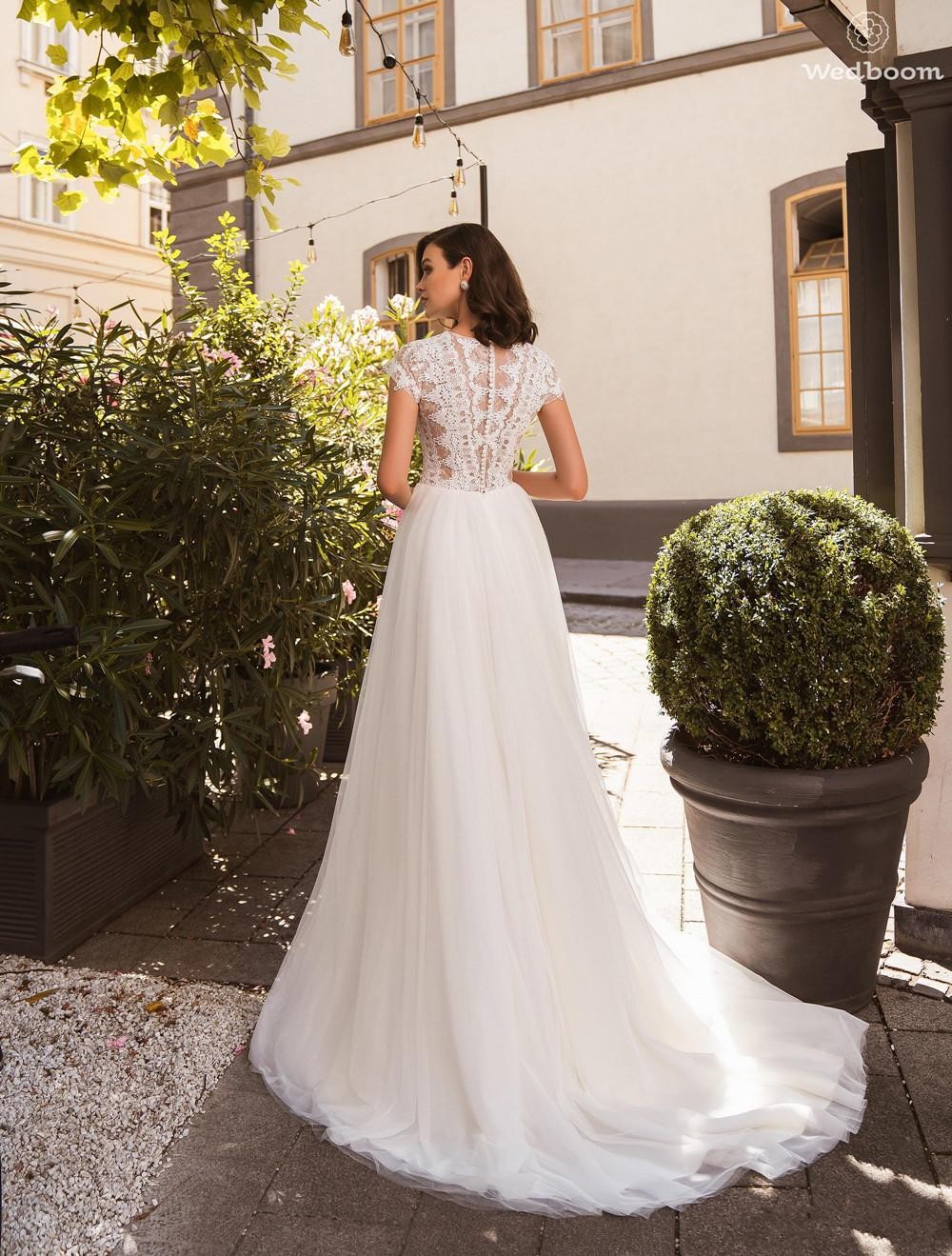 Gorgeou Size Plu A Line Dree V Neck Cap Sleeve Lace Applique Bridal Gown Button Back Sweep Train Wedding Dre Vetido Pplique Etido Pplique pplique etid